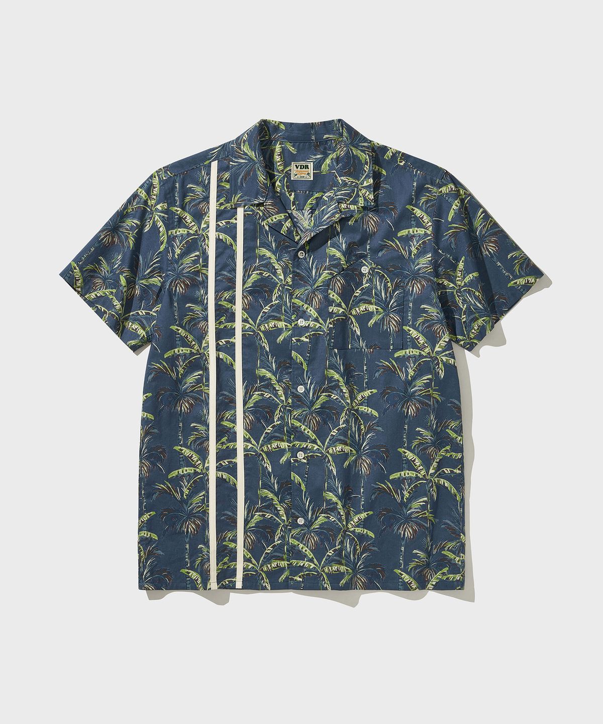 비디알(VDR) STRIPE HAWAIIAN SHIRT [Blue]
