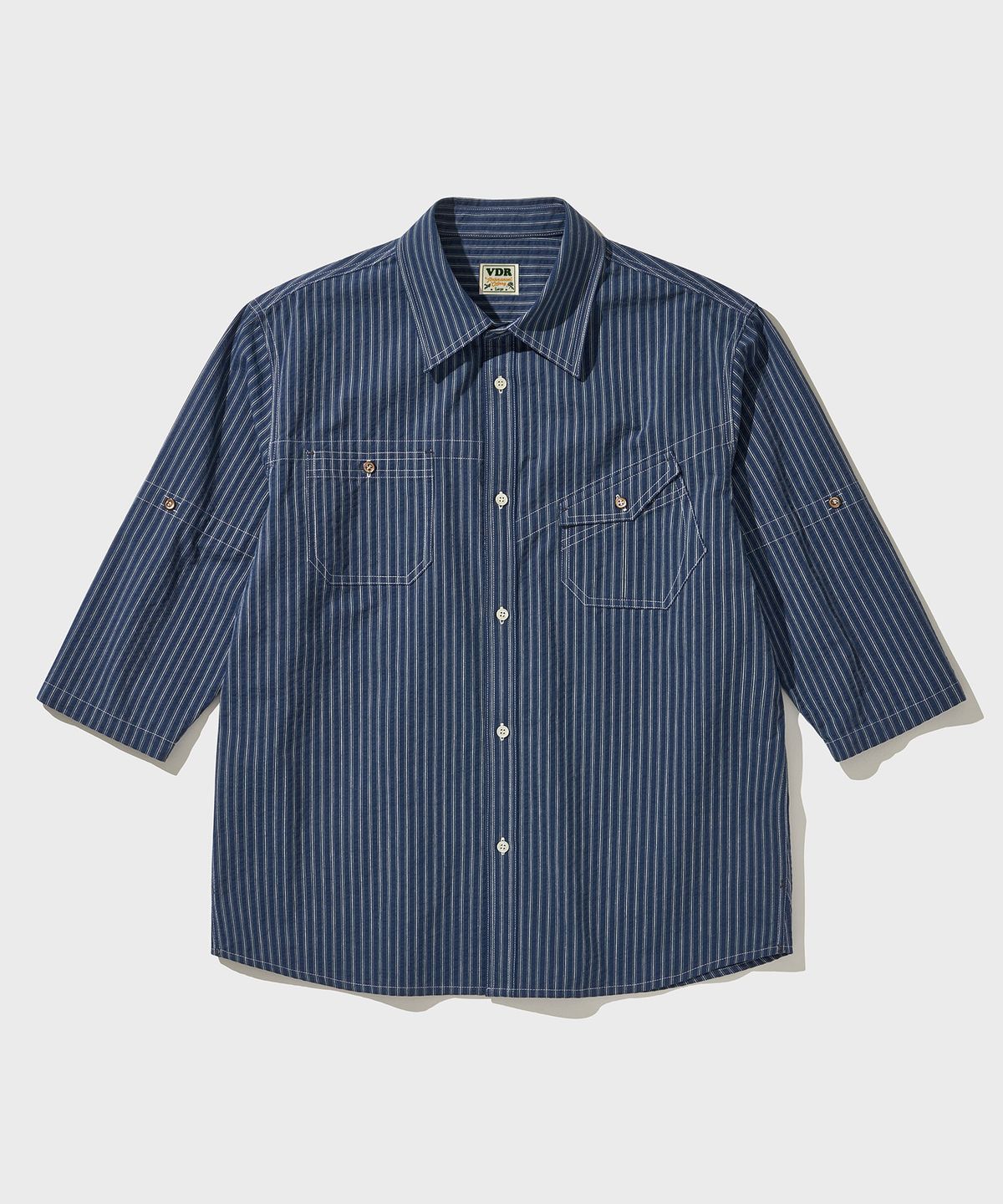 비디알(VDR) OLD SHUTTLE WORK SHIRT [Indigo]