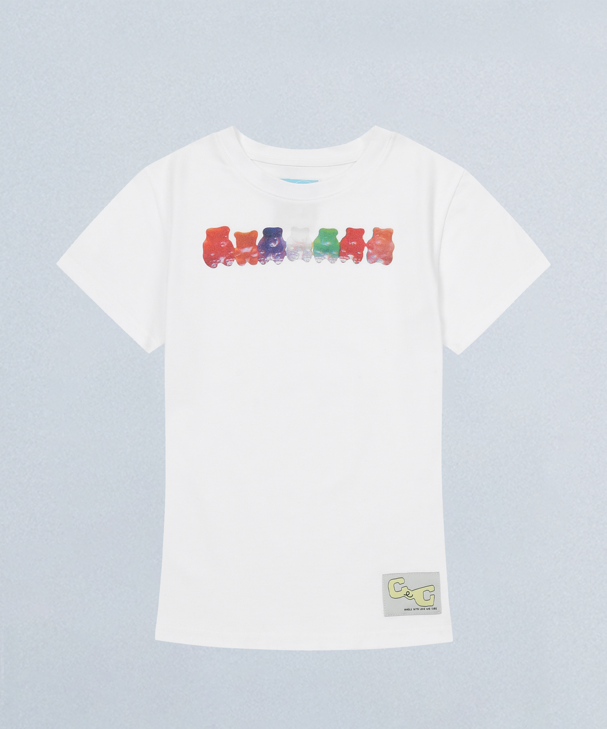 챈스챈스(CHANCECHANCE) CEC JELLY BEAR WOMAN T-SHIRT(WHITE)