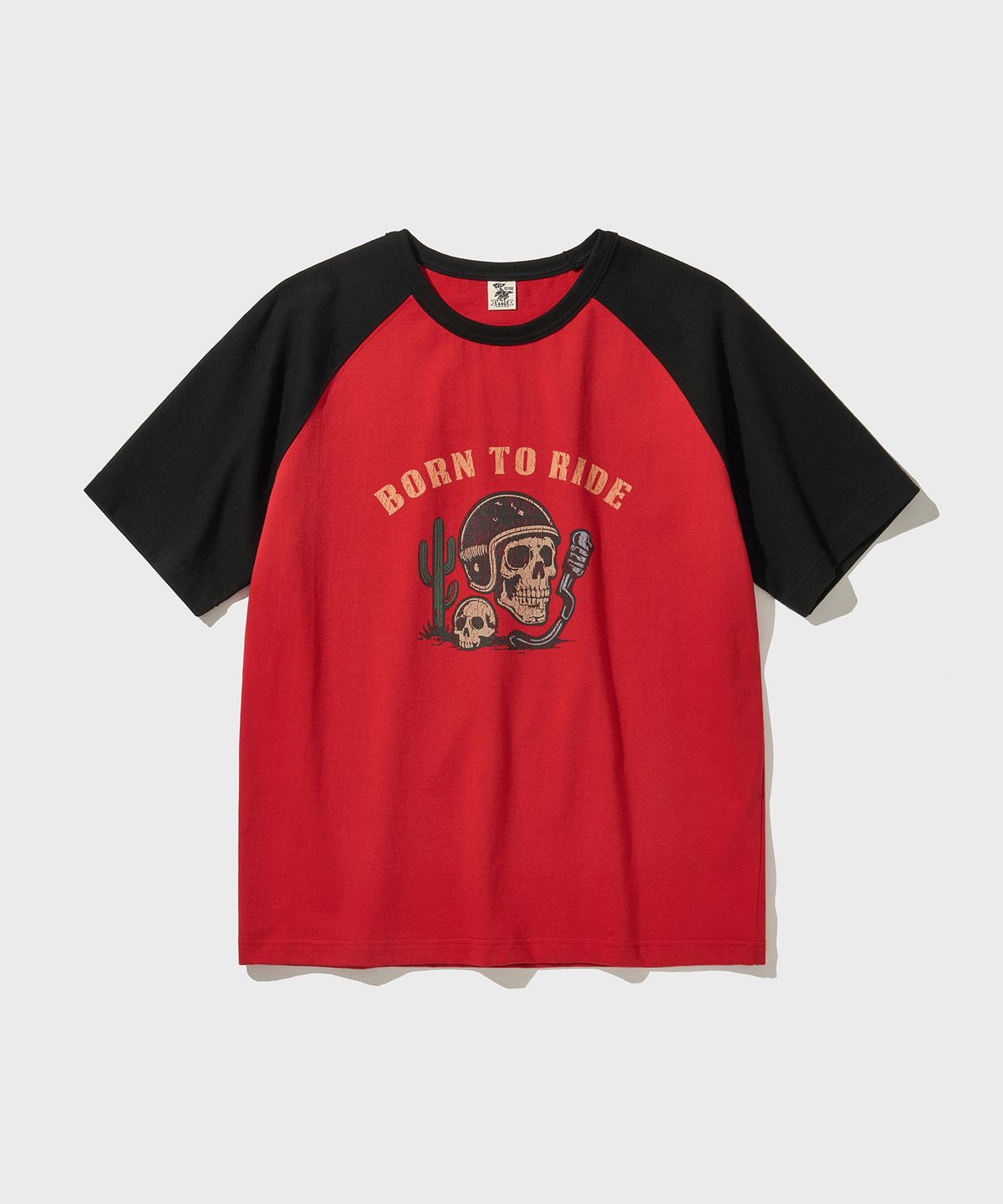 비디알(VDR) BORN TO RIDE RAGLAN T-SHIRTS [Red]