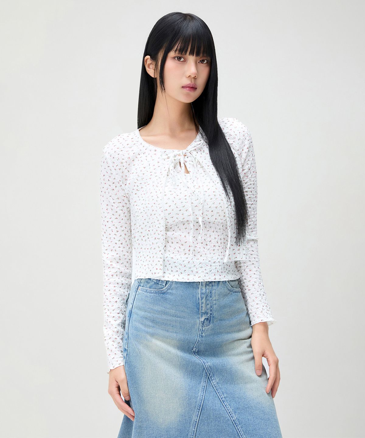 미쏘(MIXXO) [셋업] 잔꽃 가디건_MIWCMG563A