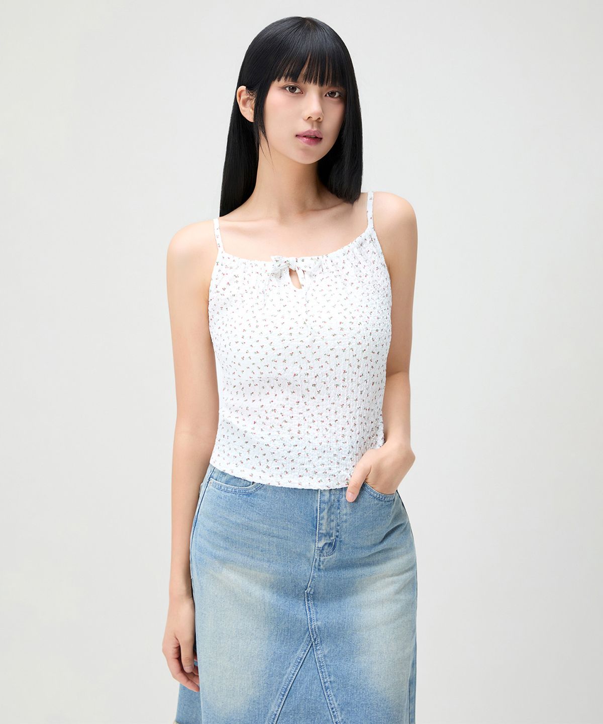 미쏘(MIXXO) [셋업] 잔꽃 나시_MIWHNG563A