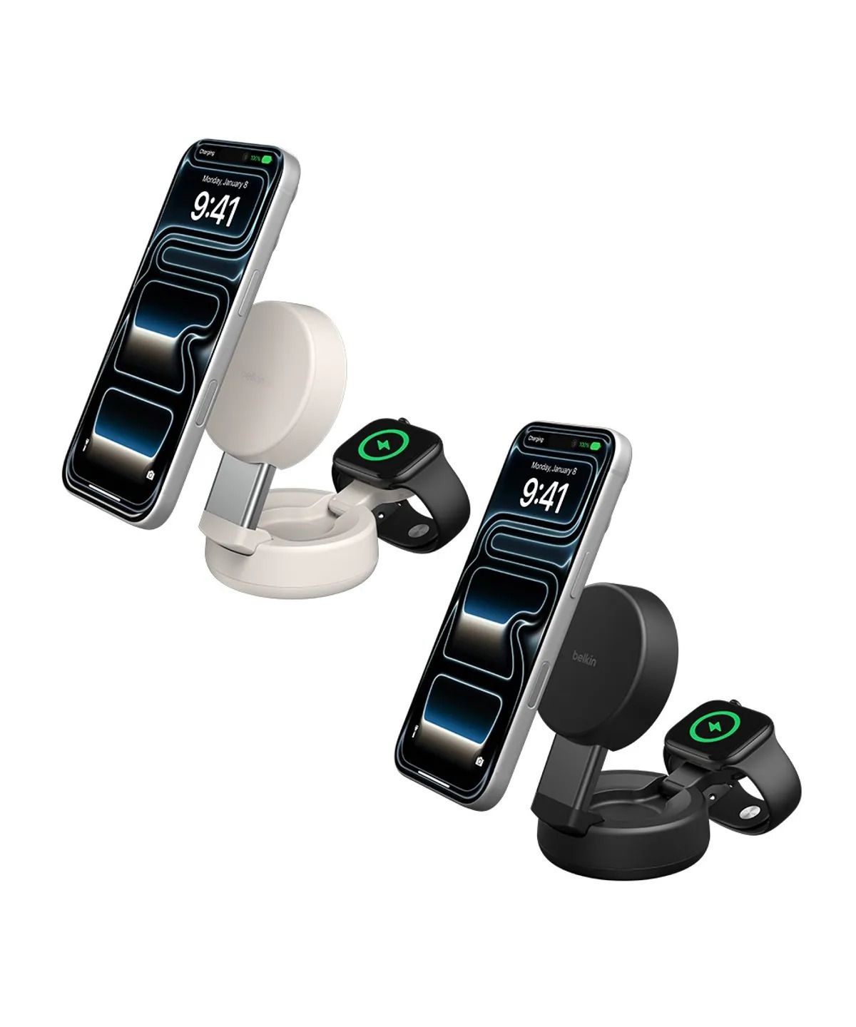 벨킨(BELKIN) Qi2 25W 2in1 울트라차지 프로 마그네틱 컨버터블 고속 무선 충전기 WIZ043kr