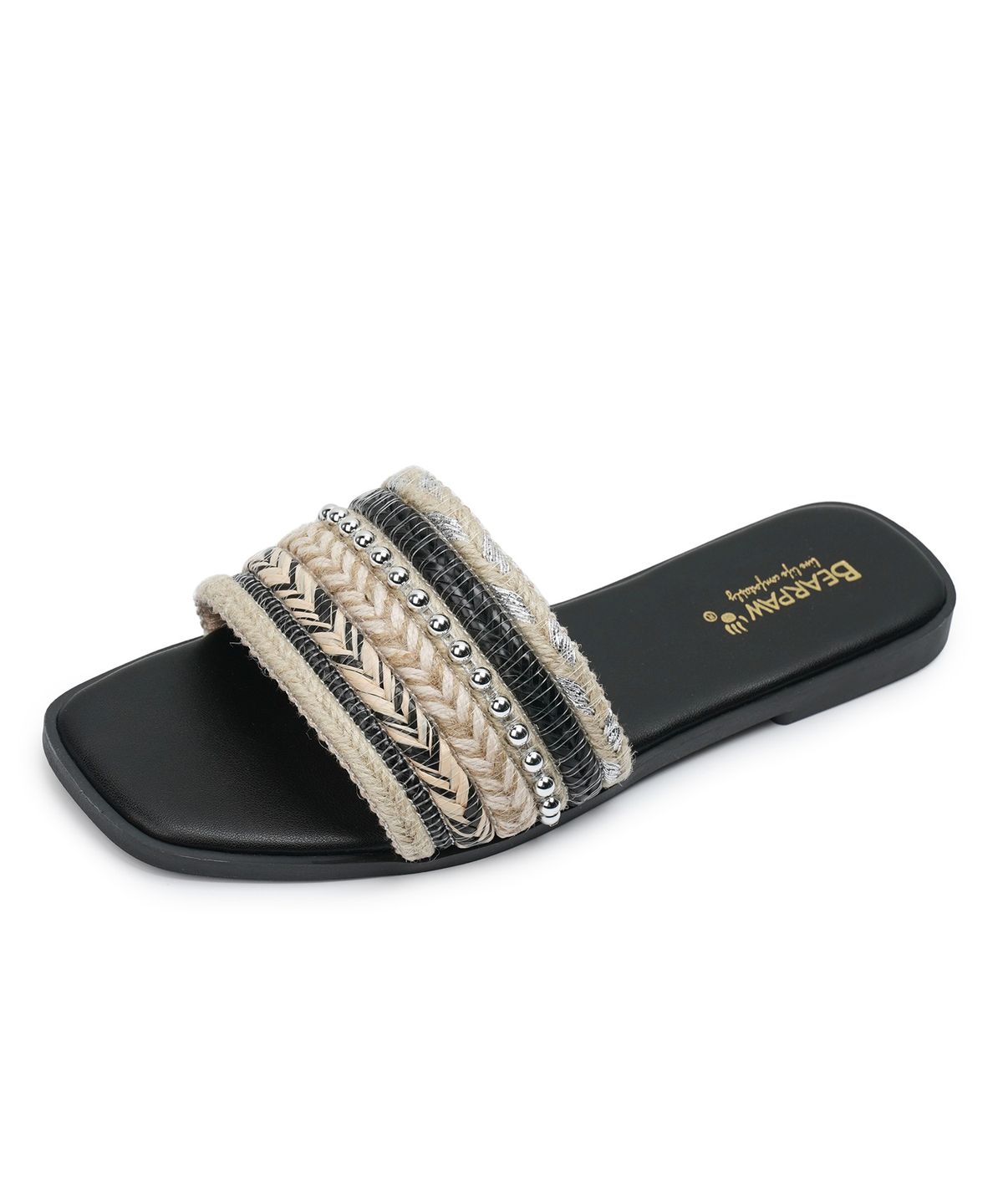 베어파우(BEARPAW) EVIE 슬리퍼 블랙 (K2983001RB-W)