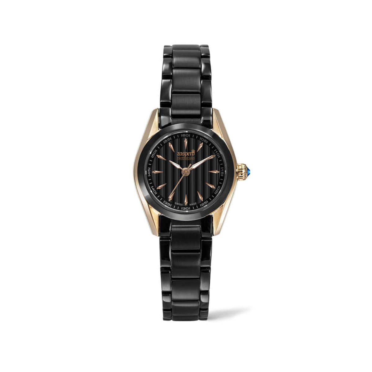 자스페로(ZASPERO) 스위스 여성 클라시코 메탈 시계 CG305-71 스와로브스키 크리스탈
