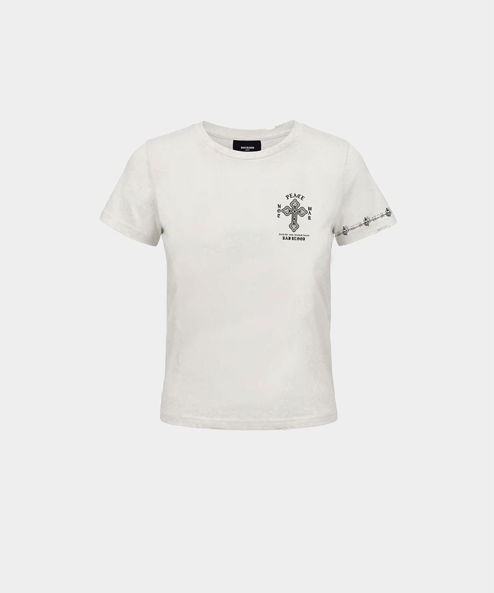 トップス BADBLOOD ViperCotton RibHenleyNeck White BADBLOOD - Hoodies | Shop Online | MUSINSA