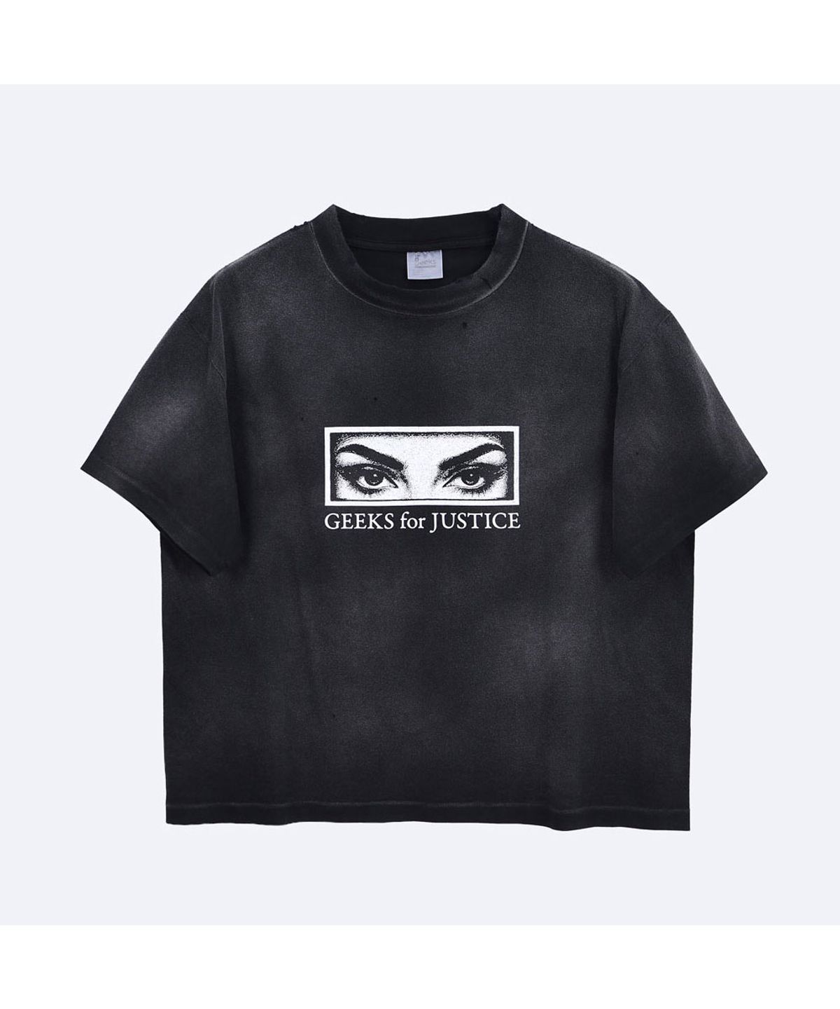 더 긱스(THE GEEKS) Geeks for justice T-shirt - Black