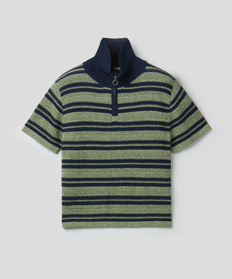 HUSTLER HALF ZIP (GREEN)