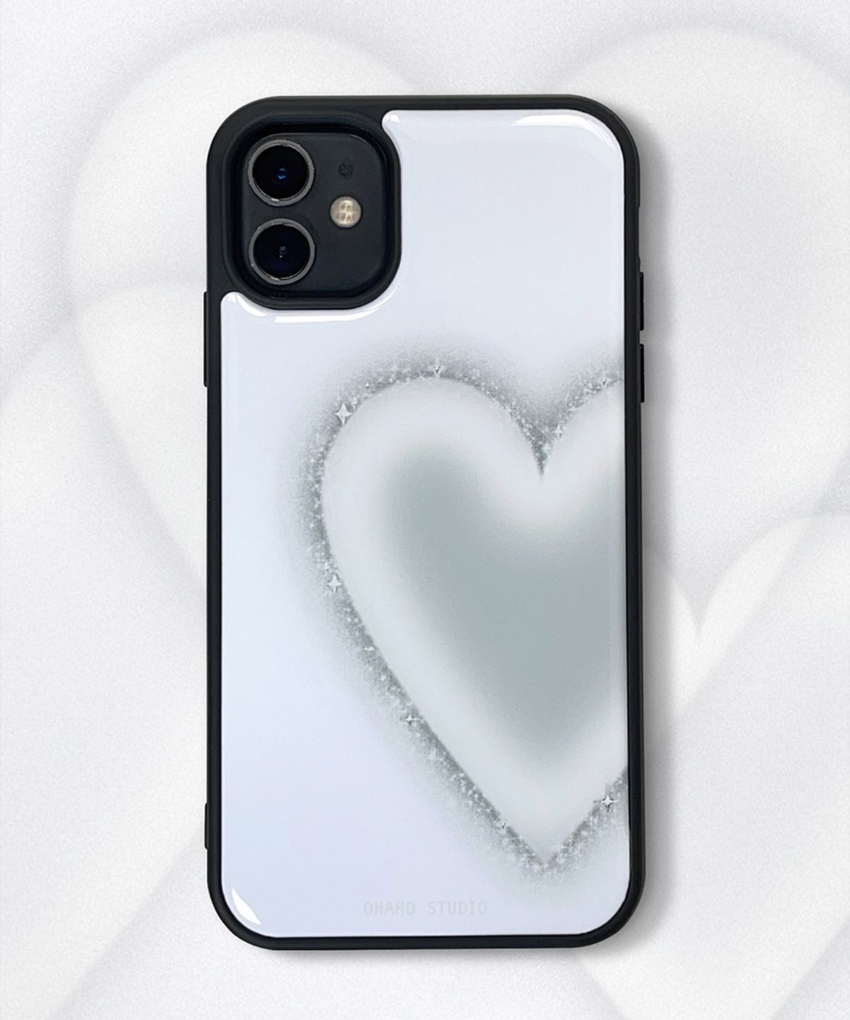 오하호 스튜디오(OHAHO STUDIO) Clear Heart Phone case (에폭시/글라스/맥세이프 글라스)