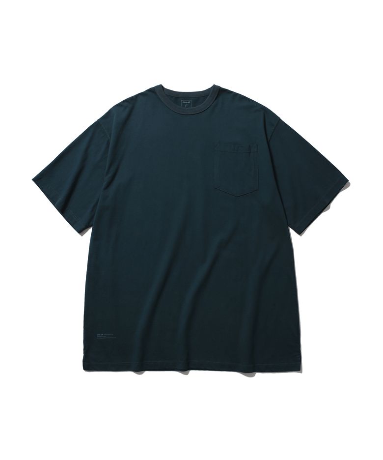 Essential Big Half Tee - Blue Green