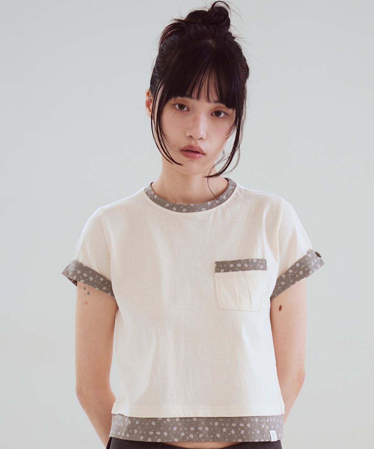 오피쉬(OAFISH) Oafish Logo Layered T-shirts, Light Yellow
