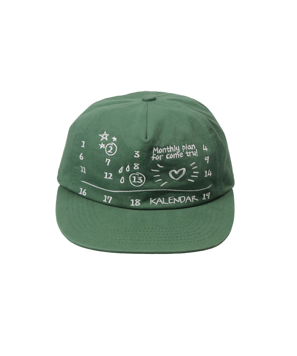 카렌다(KALENDAR) Monthly Plan 5pannel Cap [Teal]