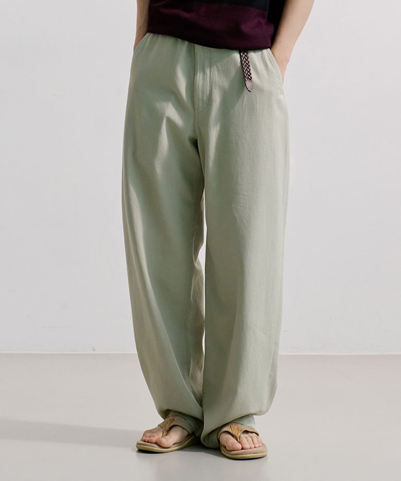 ARCHON TWILL CHINO PANTS [STONE BEIGE]