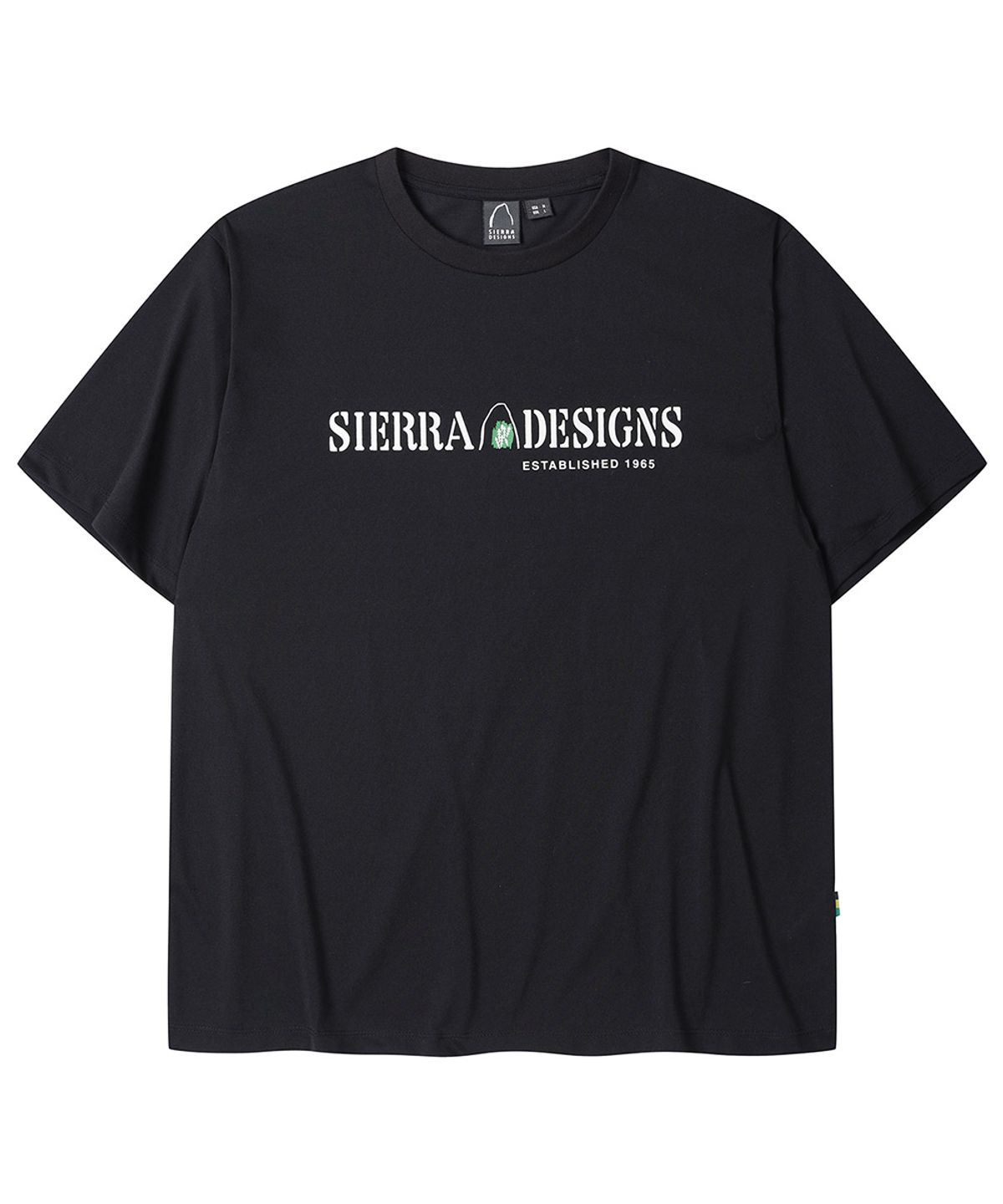 시에라디자인(SIERRA DESIGNS) 오리지널 로고 위크라이트 숏슬리브 BLACK