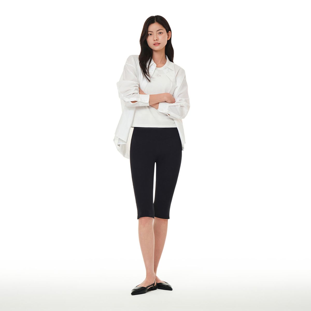 안다르(ANDAR) 에어쿨링 카프리 레깅스
