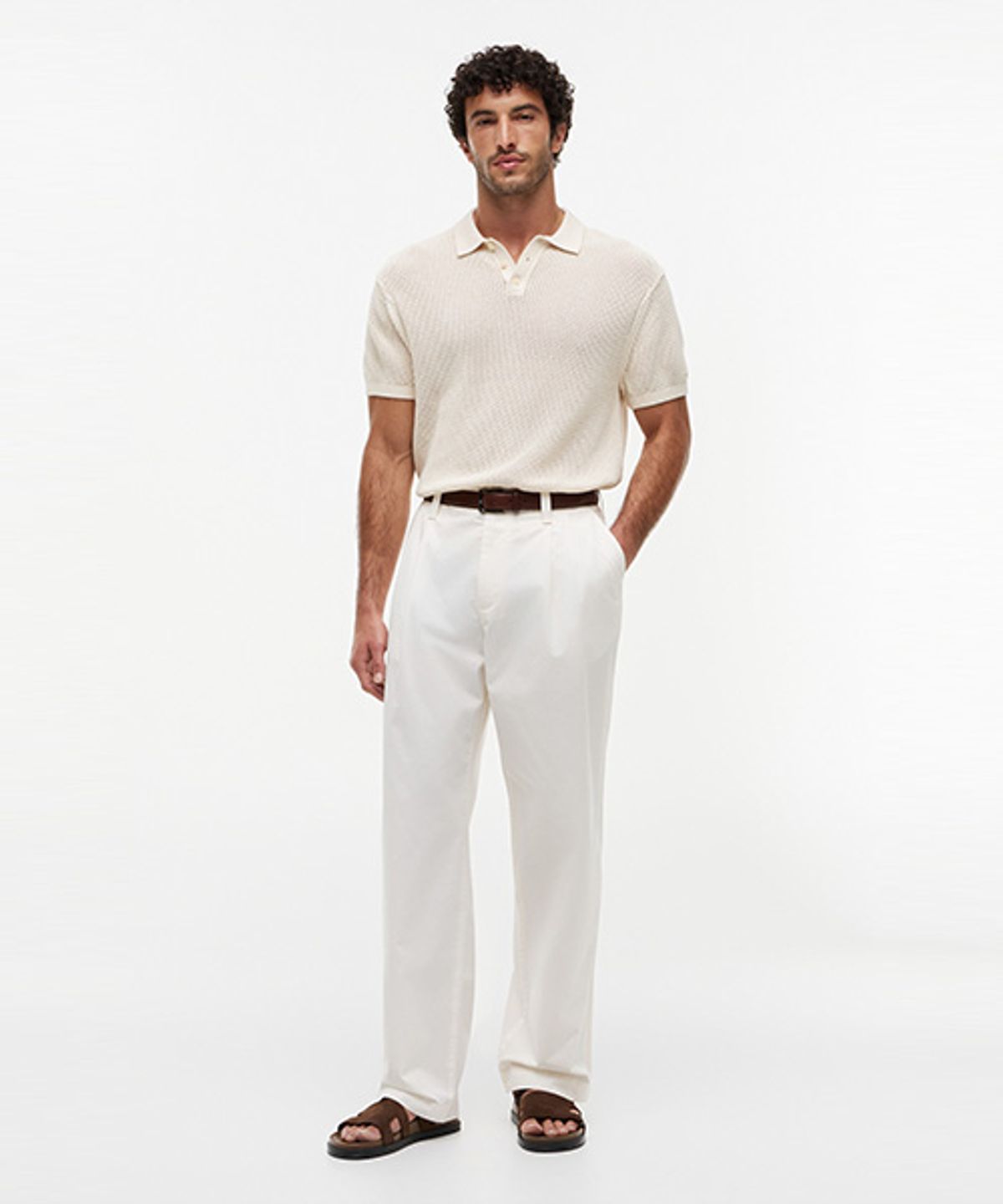 타미힐피거(TOMMY HILFIGER) 리버핏 투 플리츠 치노 팬츠 (T12G1WPC140MT1Z00)