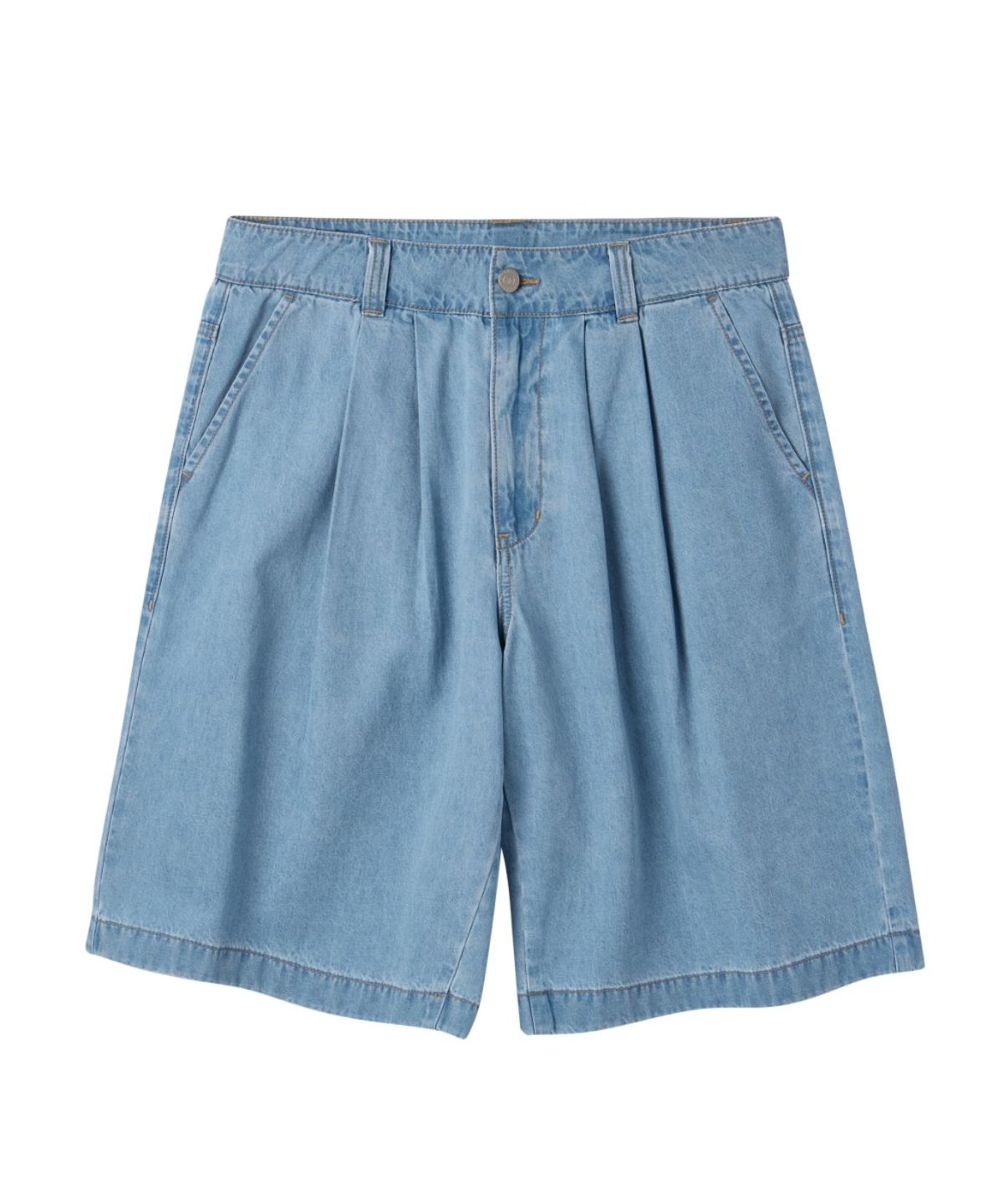 브롬톤 런던(BROMPTON LONDON) DENIM SET HALF TROUSER - LIGHT INDIGO (P263UDP906)