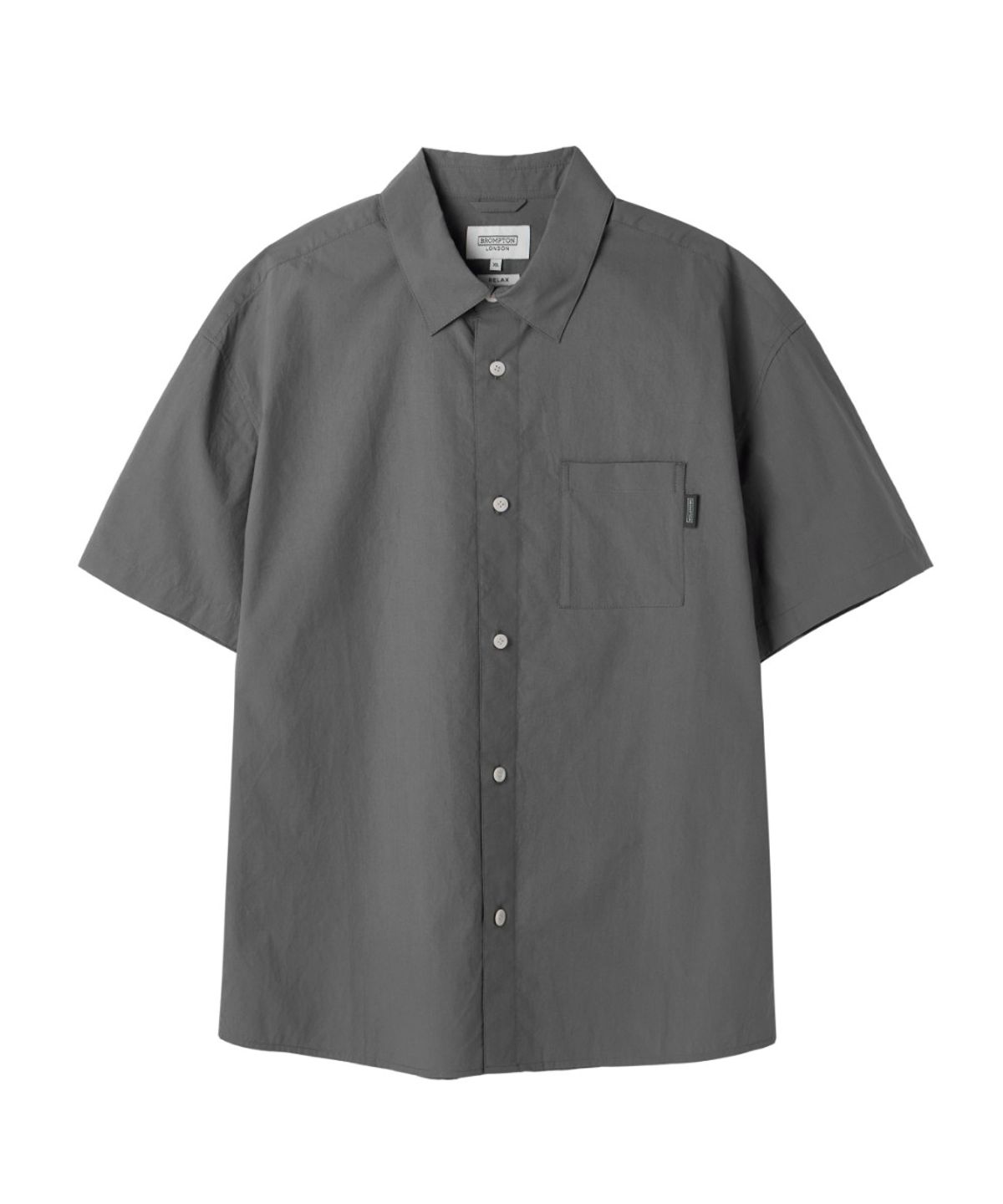 브롬톤 런던(BROMPTON LONDON) BASIC HALF SHIRT - C/GREY (P263USH901)