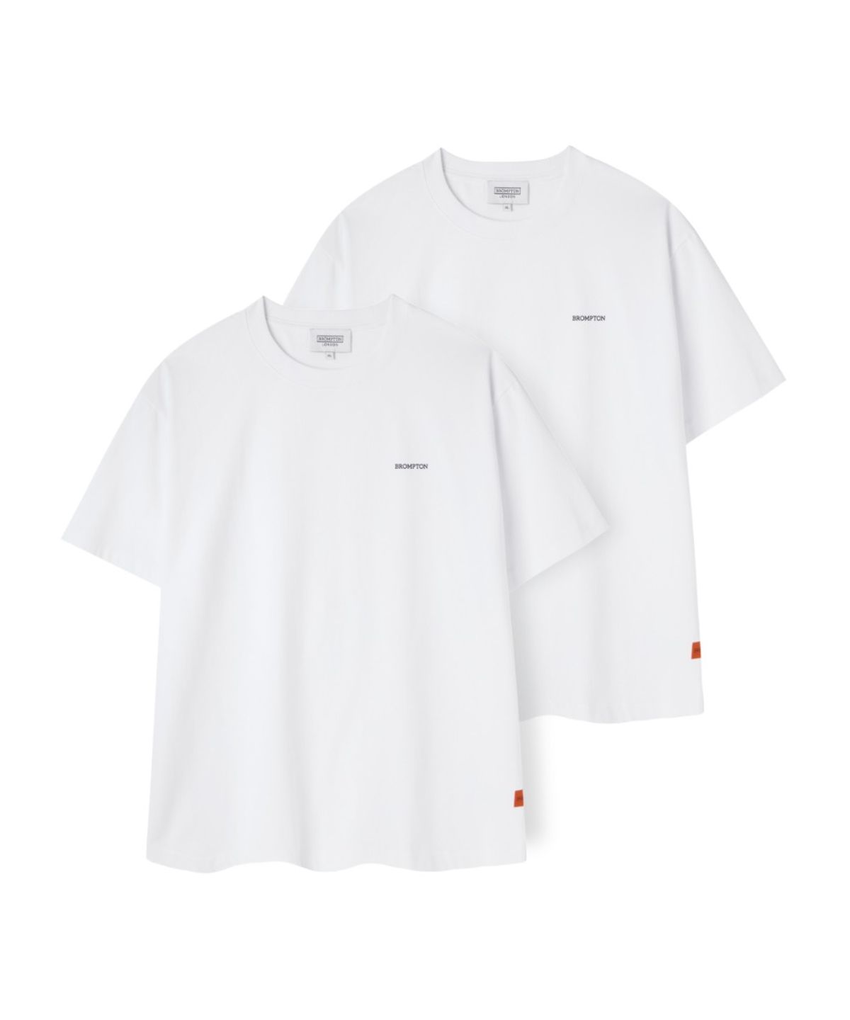 브롬톤 런던(BROMPTON LONDON) 2PACK BASIC T-SHIRT - WHITE (P263UTS904)