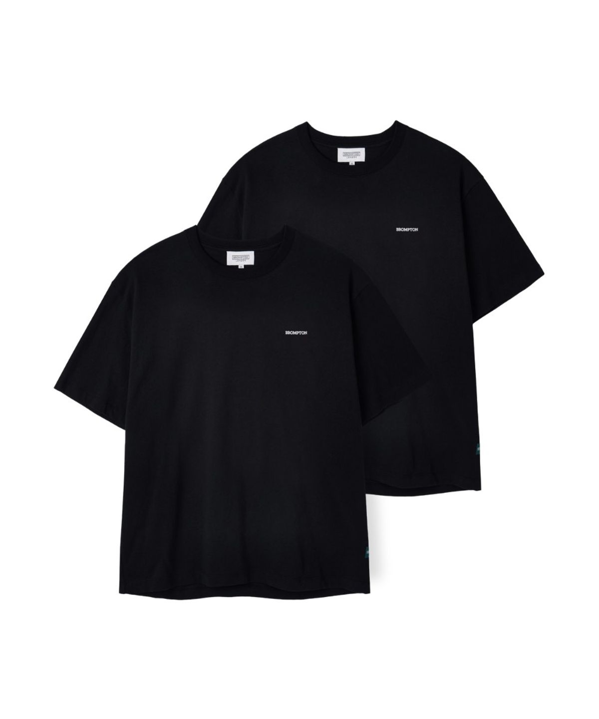 브롬톤 런던(BROMPTON LONDON) 2PACK BASIC T-SHIRT - BLACK (P263UTS904)