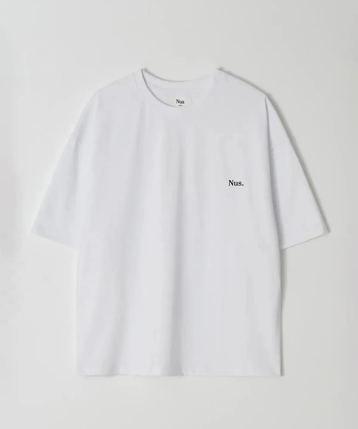 너스(NUS) Small Logo 1/2 Tee(반팔) 화이트
