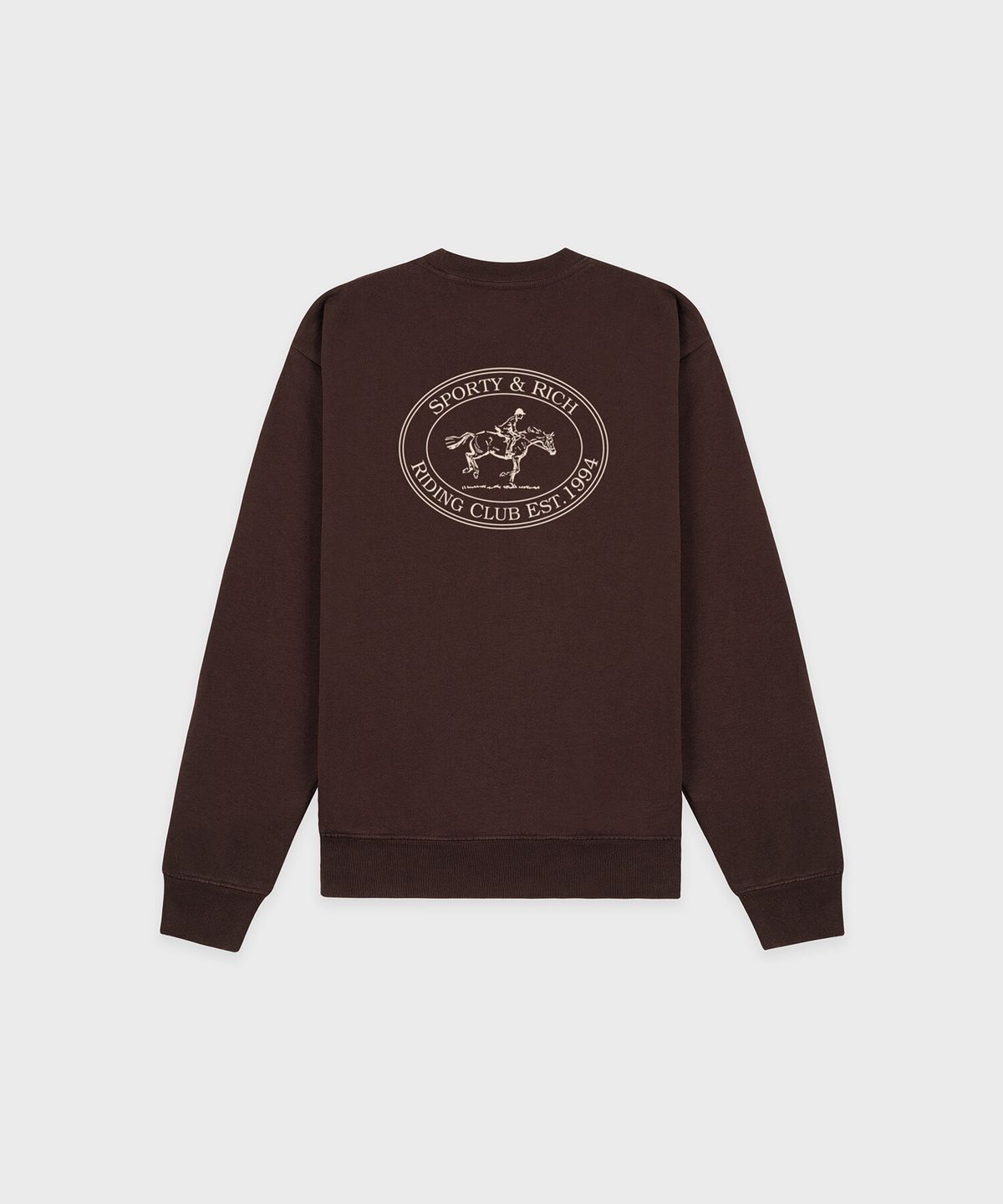 스포티앤리치(SPORTY&RICH) 라이딩 클럽 크루넥 남여공용 R255AWW006