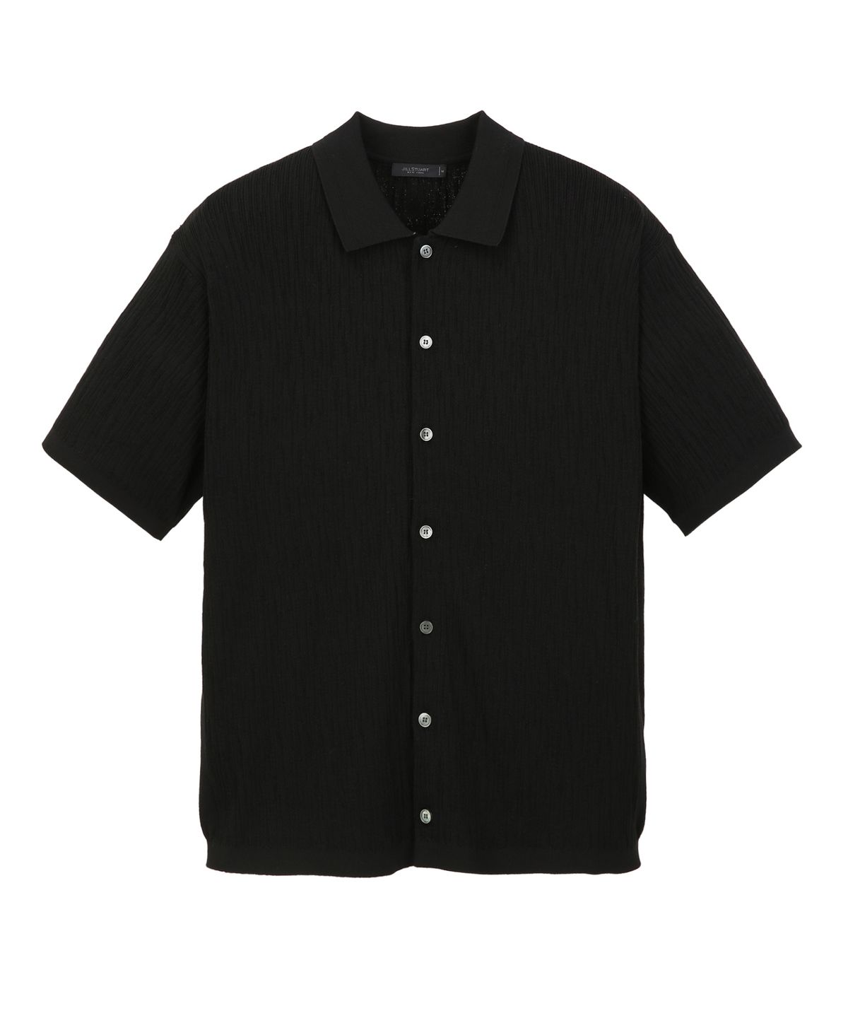 질스튜어트뉴욕 맨(JILLSTUART NEWYORK MEN) 플리츠 카라 가디건 - 블랙 (JNSW6B604BK)