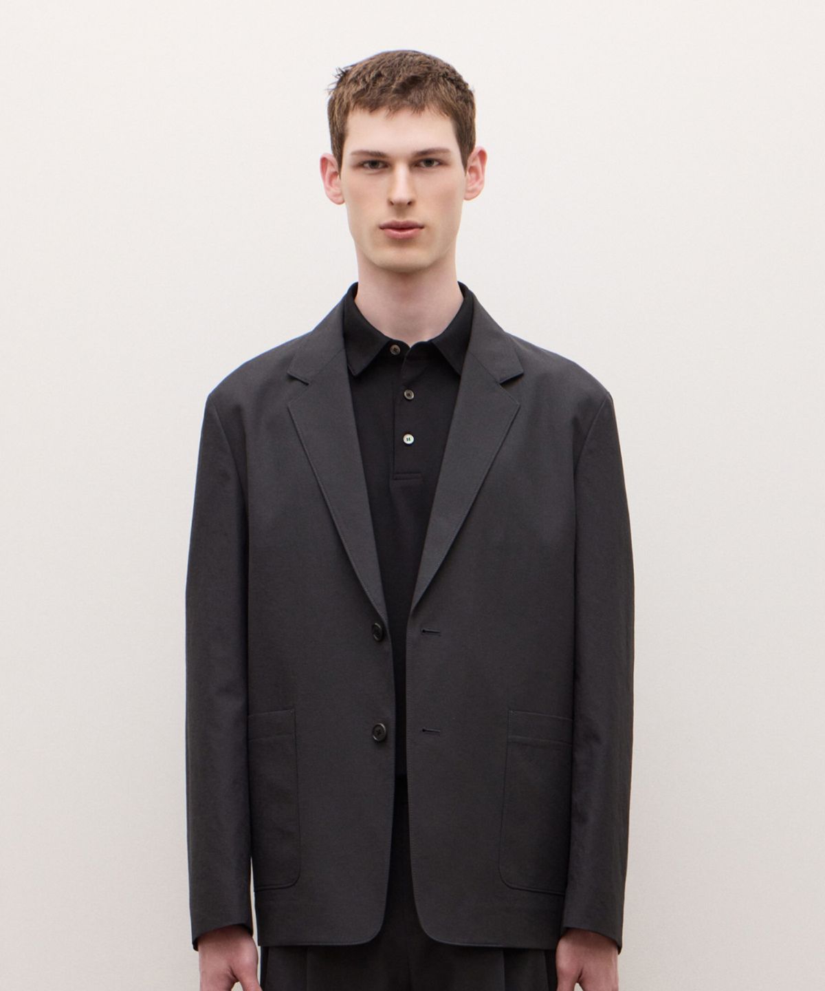 질스튜어트뉴욕 맨(JILLSTUART NEWYORK MEN) 릴렉스 핏 셋업 자켓 - 차콜그레이 (JNJA6B382CG)