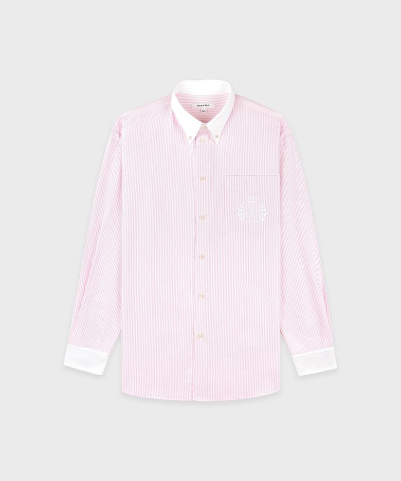 H&W 크레스트 오버사이즈 옥스포드 셔츠 R255AWI007