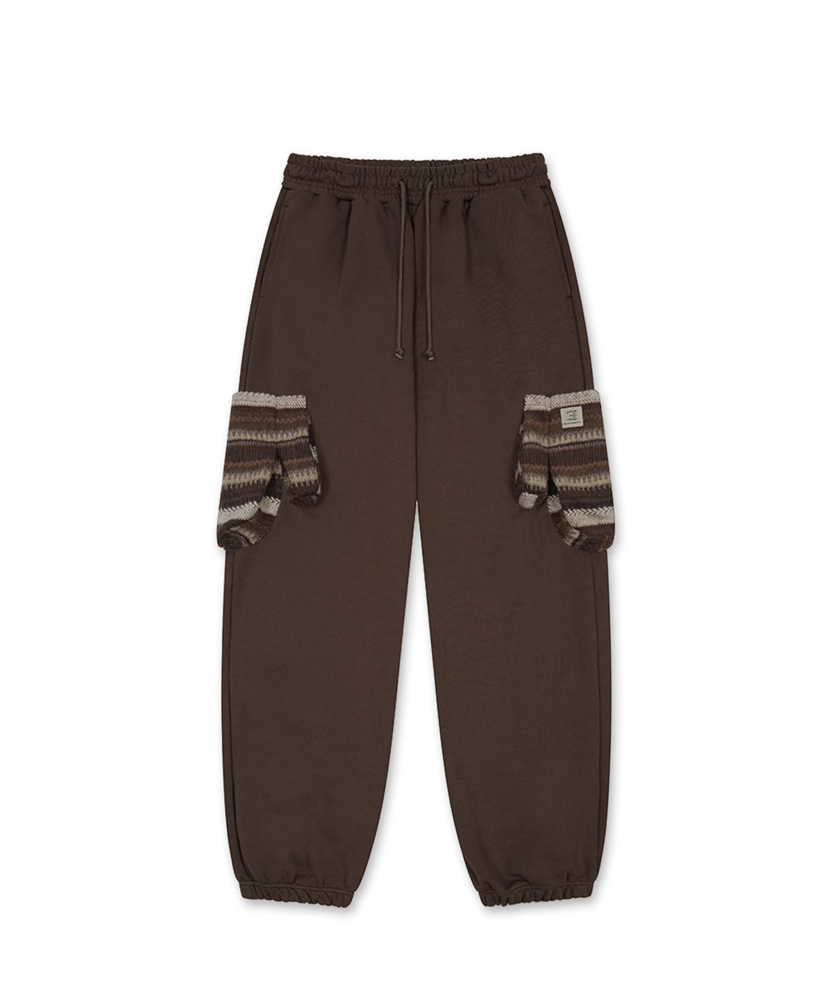 쓰리아이(3IE) MISMATCH CARGO PANTS_DARK BROWN