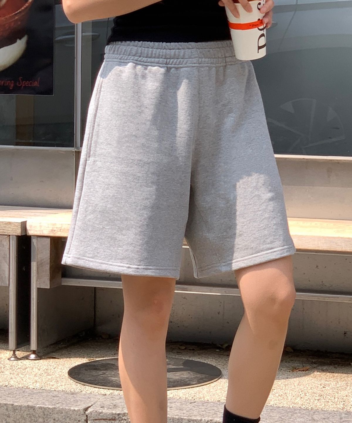 루스프로덕트(LUTHPRODUCT) Daily Sweat Short Pants _ GREY