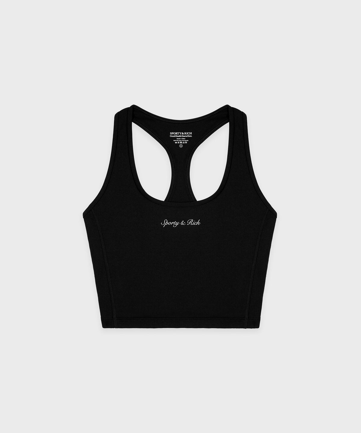 스포티앤리치(SPORTY&RICH) 시러큐스 스포츠 탱크탑 블랙 R255AWX004