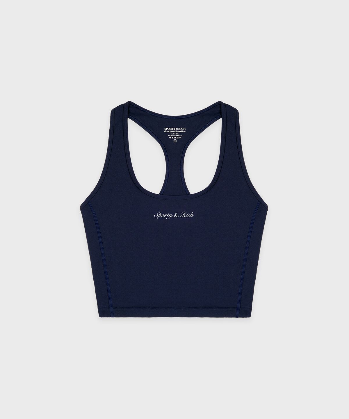 스포티앤리치(SPORTY&RICH) 시러큐스 스포츠 탱크탑 네이비 R255AWX003