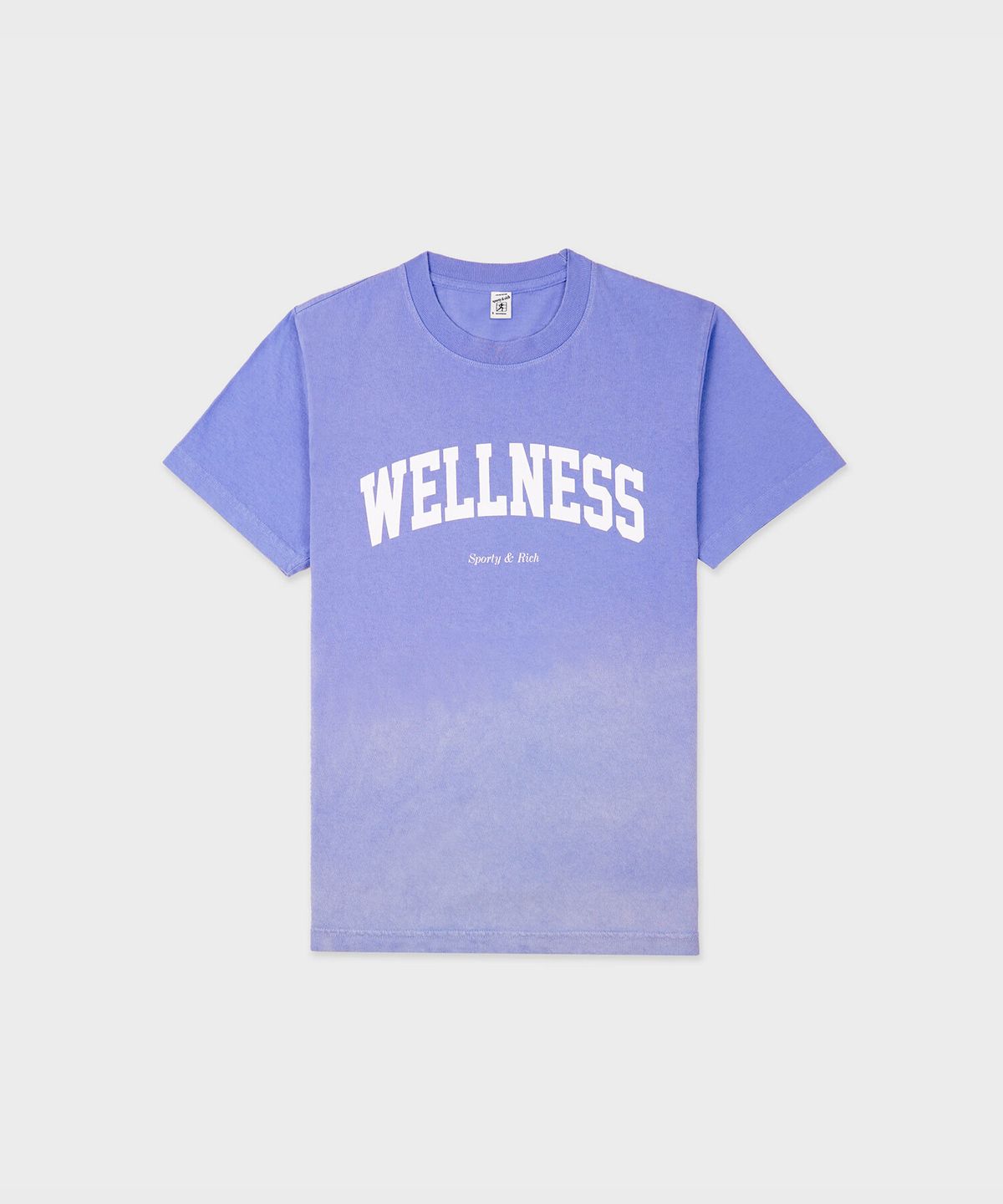 스포티앤리치(SPORTY&RICH) 웰니스 아이비 티셔츠 블루 남여공용 R255AWT504