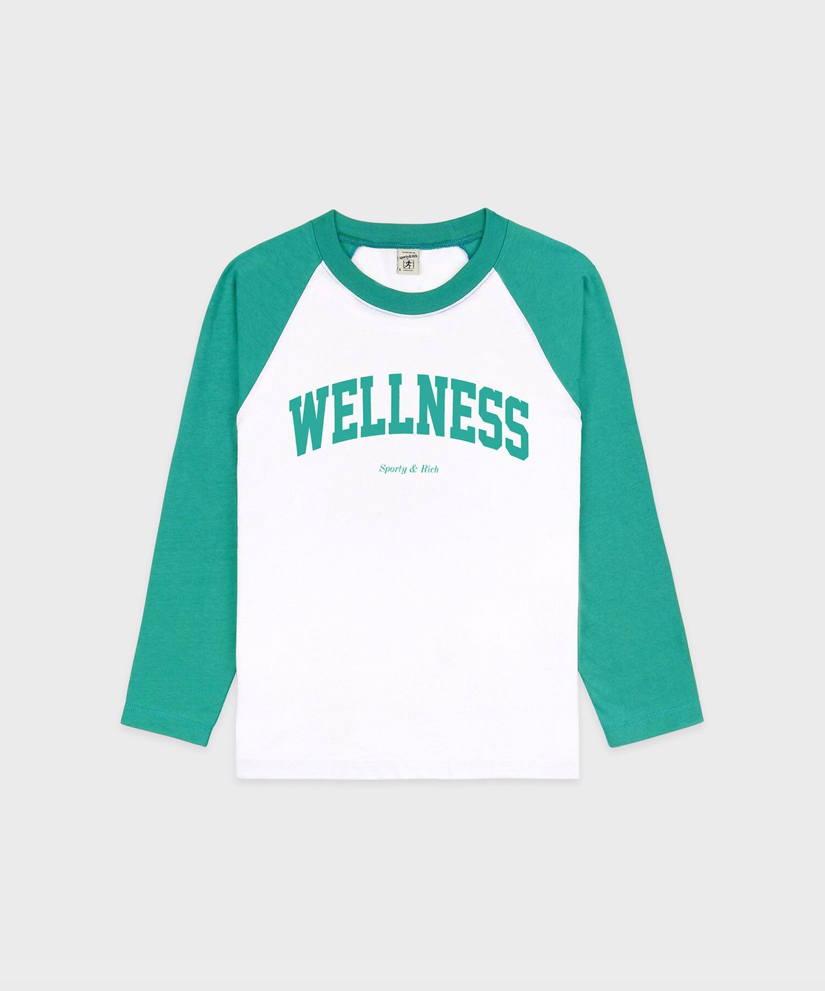 스포티앤리치(SPORTY&RICH) 웰니스 아이비 베이스볼 티셔츠 남여공용 R255AWT511
