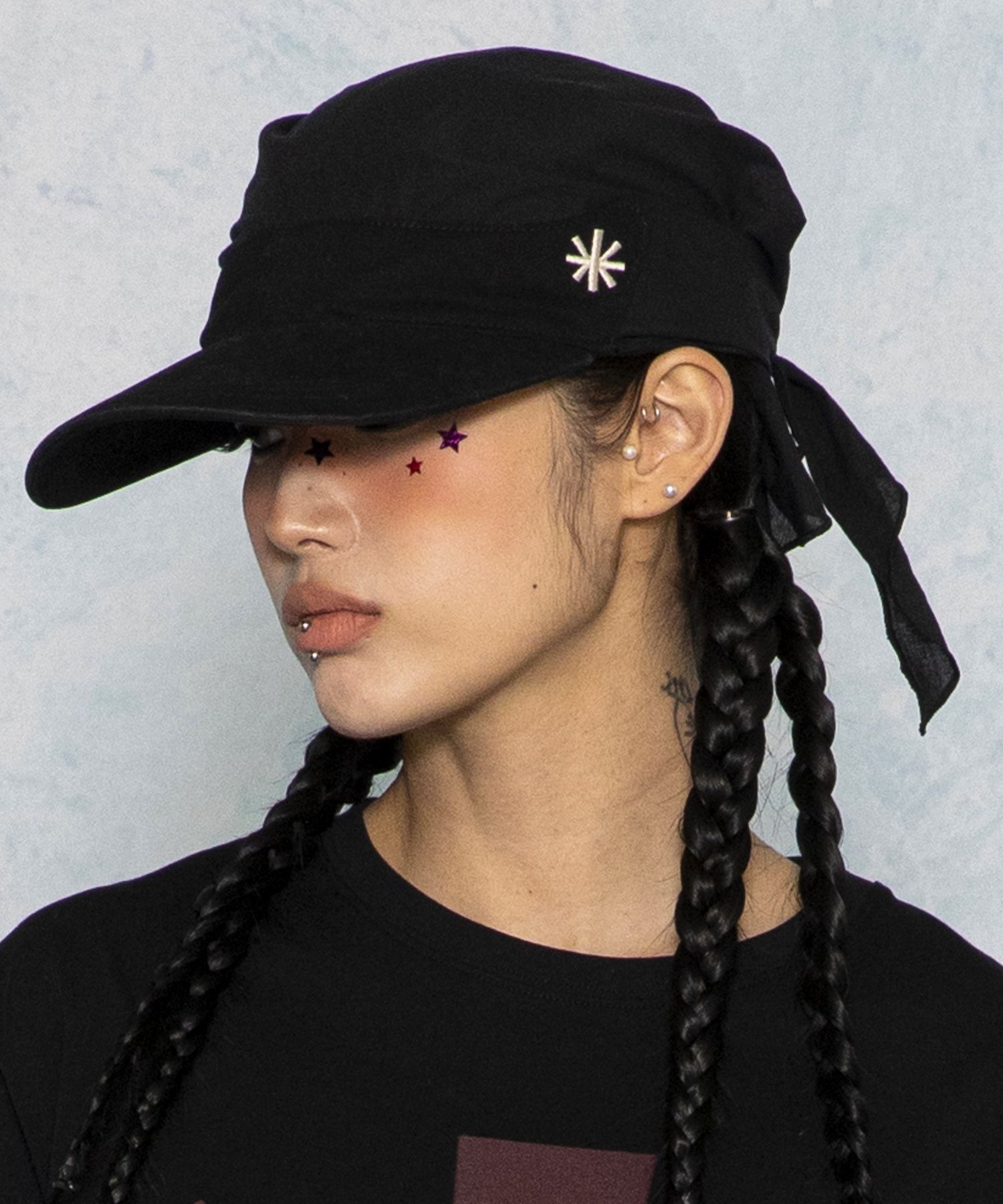 GAC035 빈티지 써머 후드 바라클라바 (BLACK) source detail 31