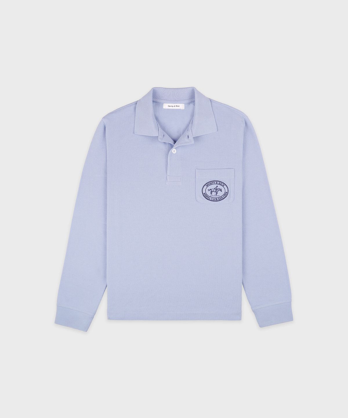 스포티앤리치(SPORTY&RICH) 라이딩 클럽 롱슬리브 피케 폴로 R255AW1007