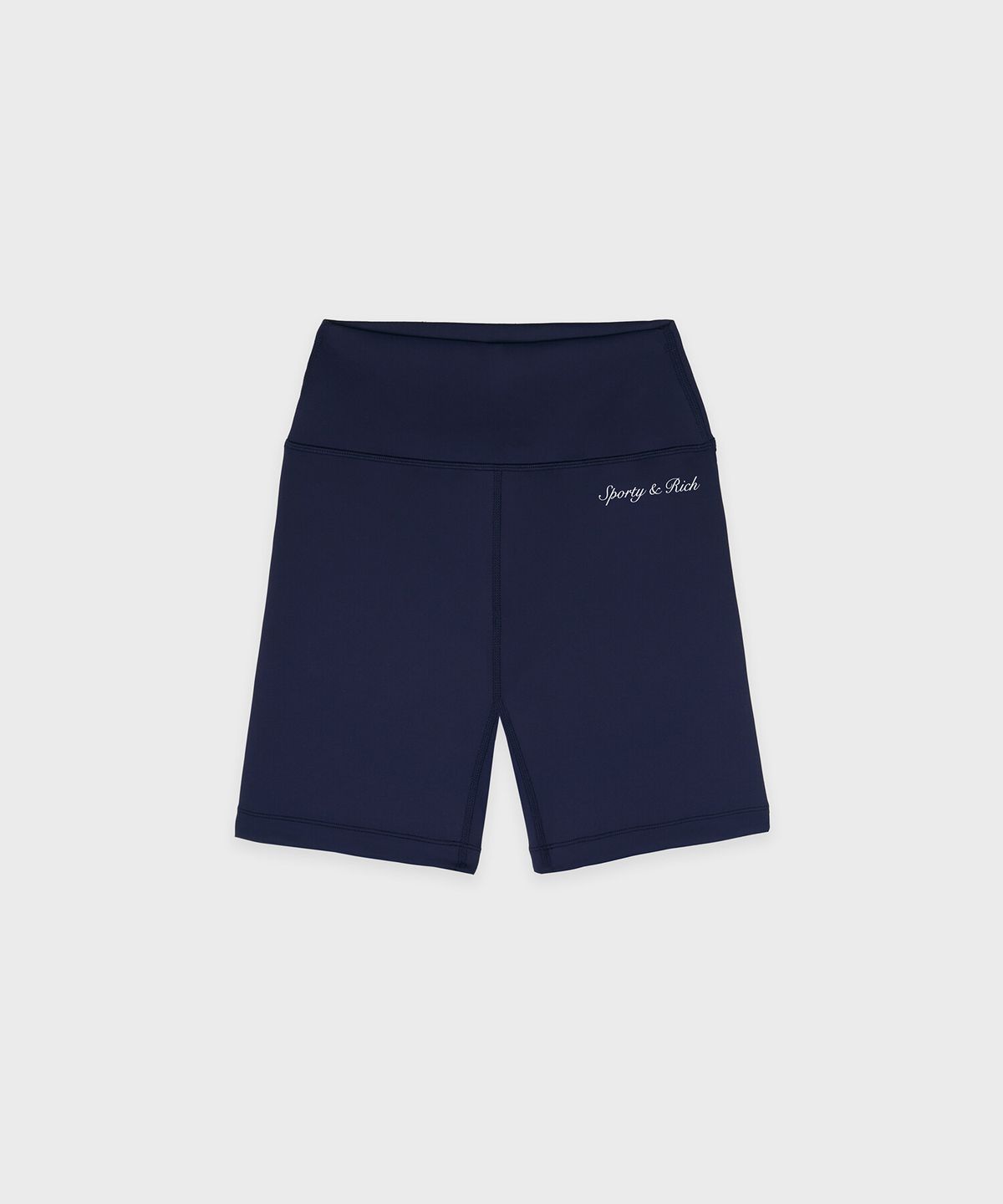 스포티앤리치(SPORTY&RICH) 시러큐스 바이커 쇼츠 네이비 R255AWR003