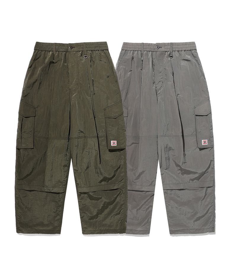 RIPSTOP CARGO NYLON PANTS (2color)
