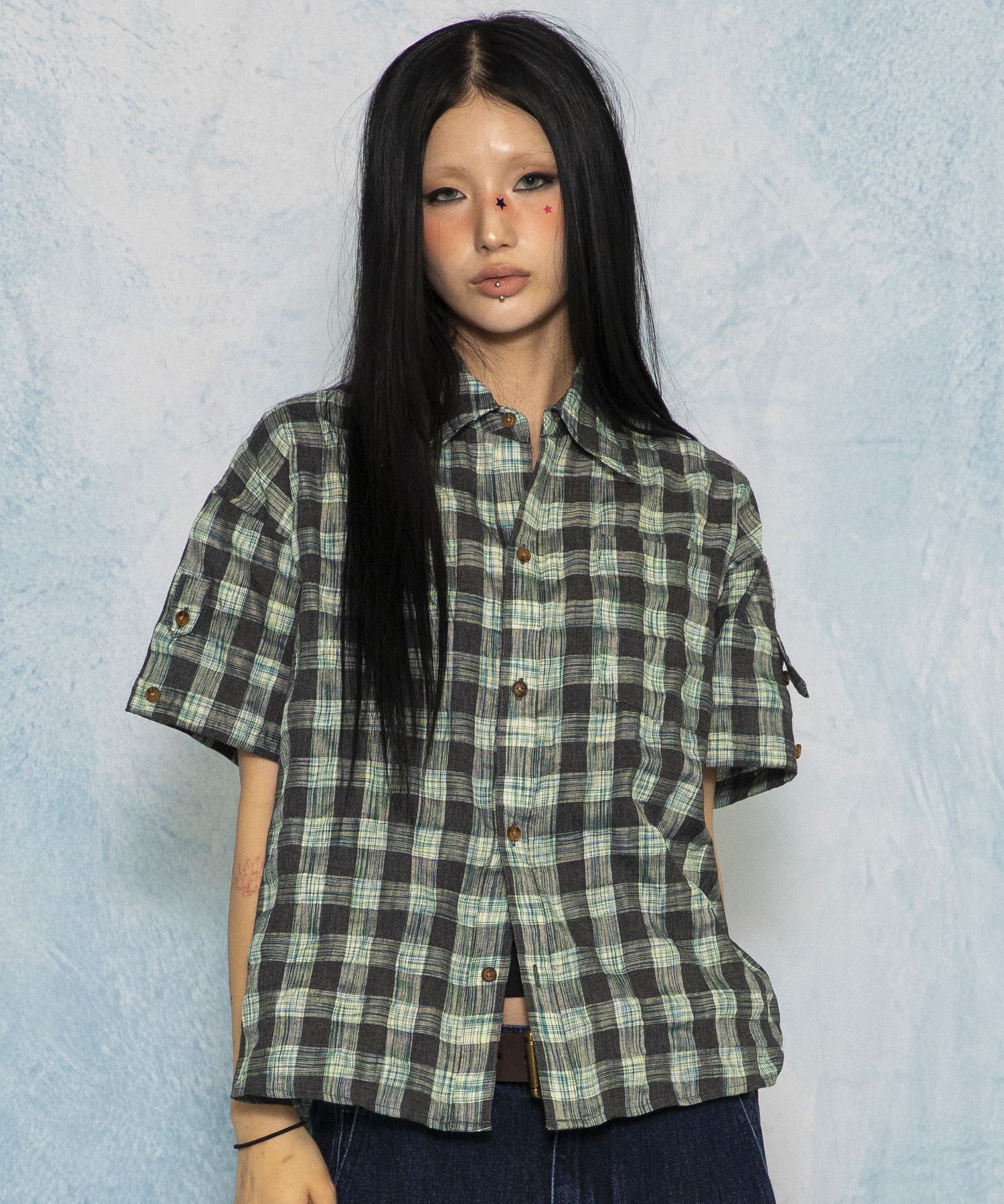 GAC035 빈티지 써머 후드 바라클라바 (BLACK) source detail 48