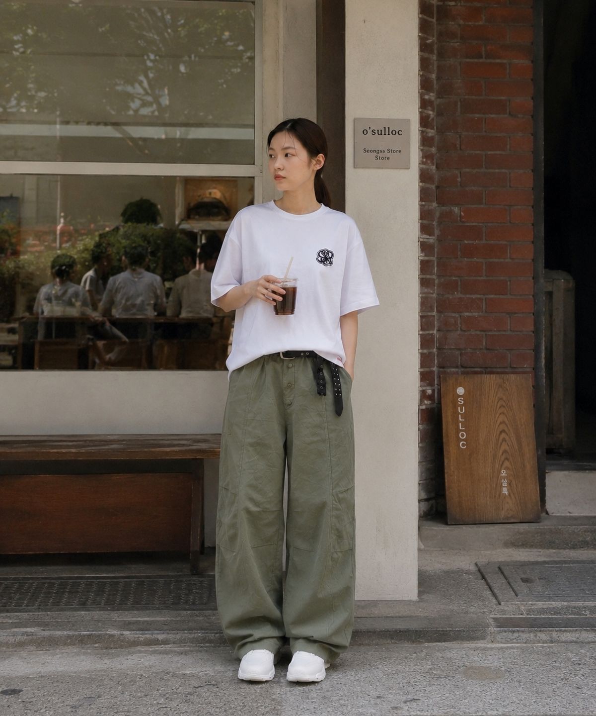 스테이지알(STAGE.R) 시그니처서브 반팔 티셔츠 [화이트]