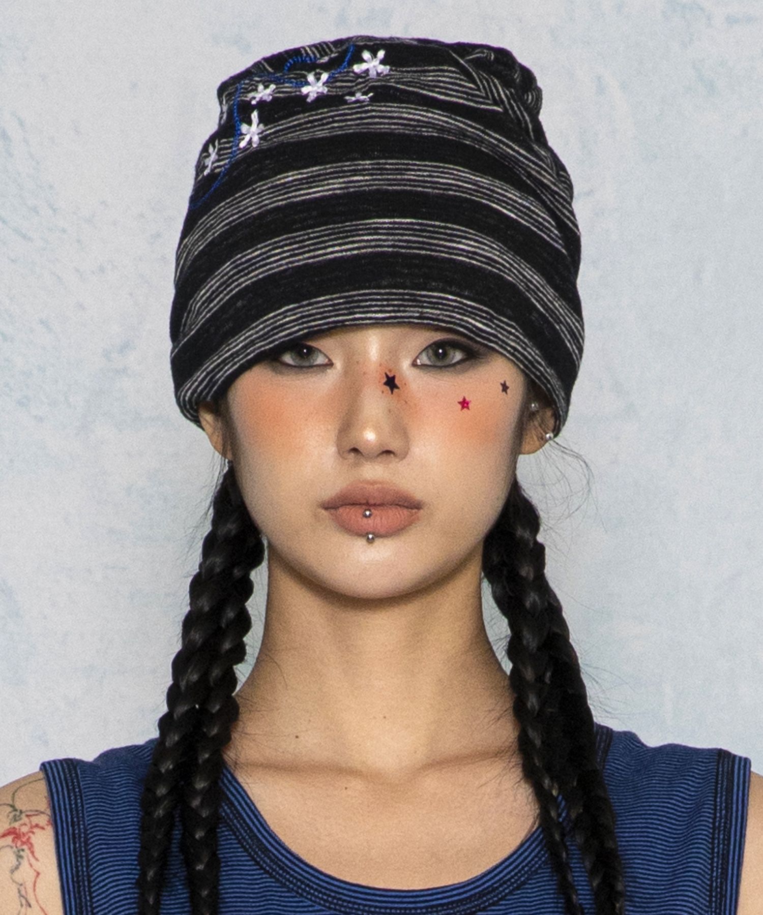 GAC035 빈티지 써머 후드 바라클라바 (BLACK) source detail 30