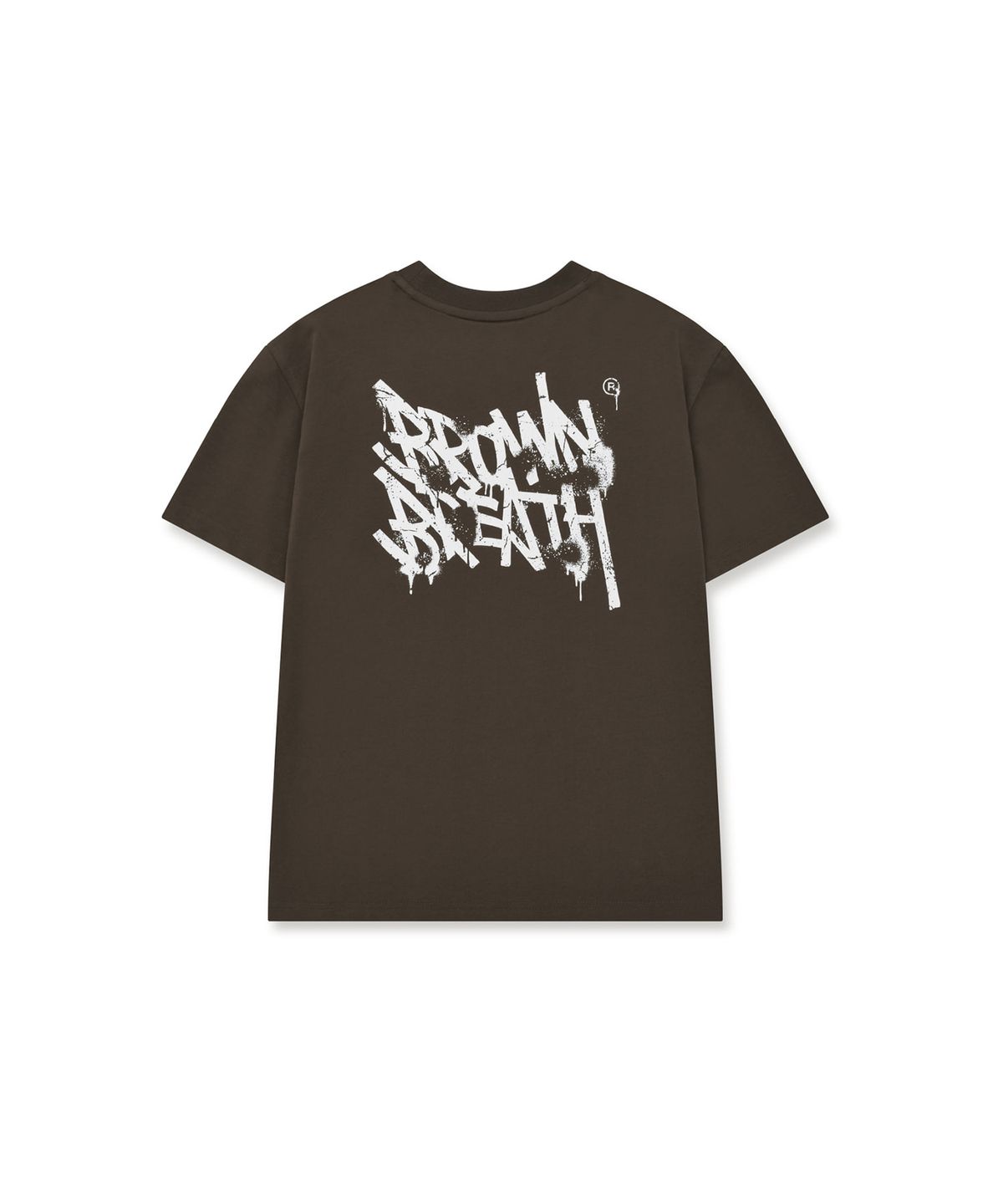 브라운브레스 키즈(BROWNBREATH KIDS) KIDS BASIC TAG BACK POINT TEE ( QUICK DRYING ) - BROWN