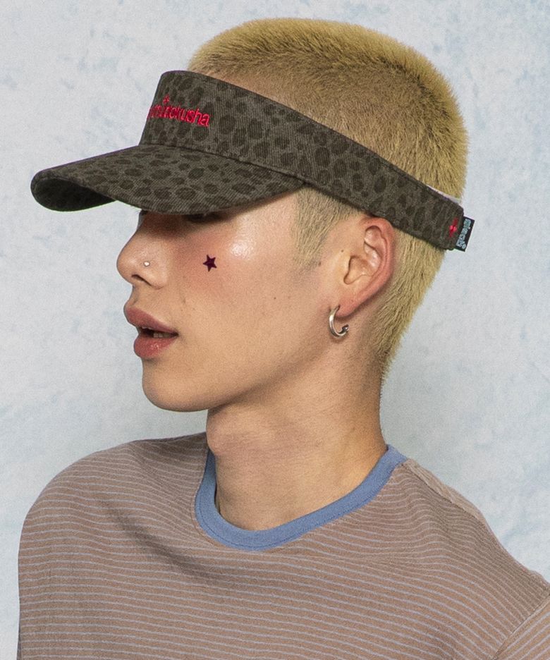 GC080 네토 레오파드 선캡 (CHARCOAL GRAY)