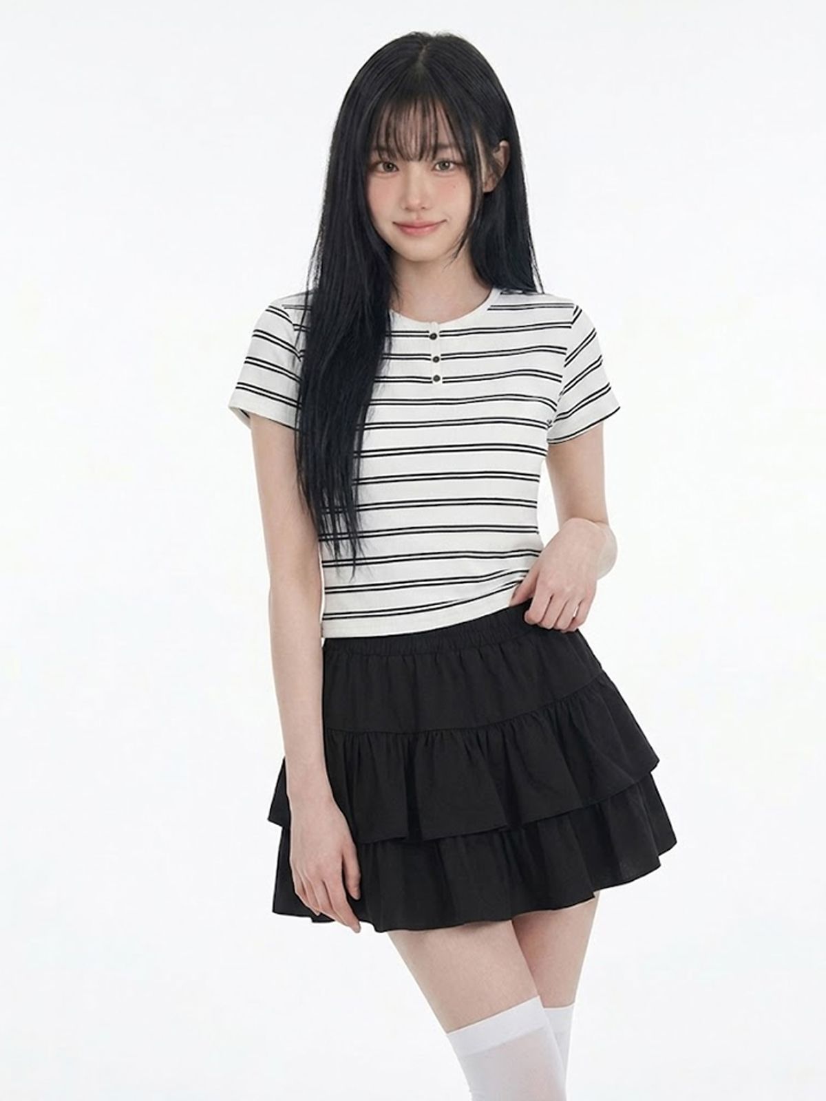 행텐 틴즈(HANGTEN TEENS) 틴즈 여아 티어드 스커트_100(14570-152-403-09)