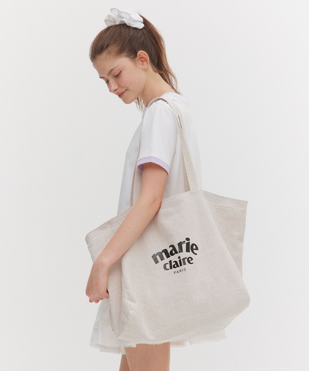 마리끌레르(MARIE CLAIRE) 아치 로고 쇼퍼백(MAGBBG04MIV)