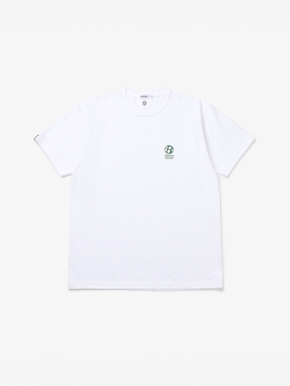 데어바이(THEREBY) B1 데어바이 시그니처 면 반팔 티셔츠 WHITE