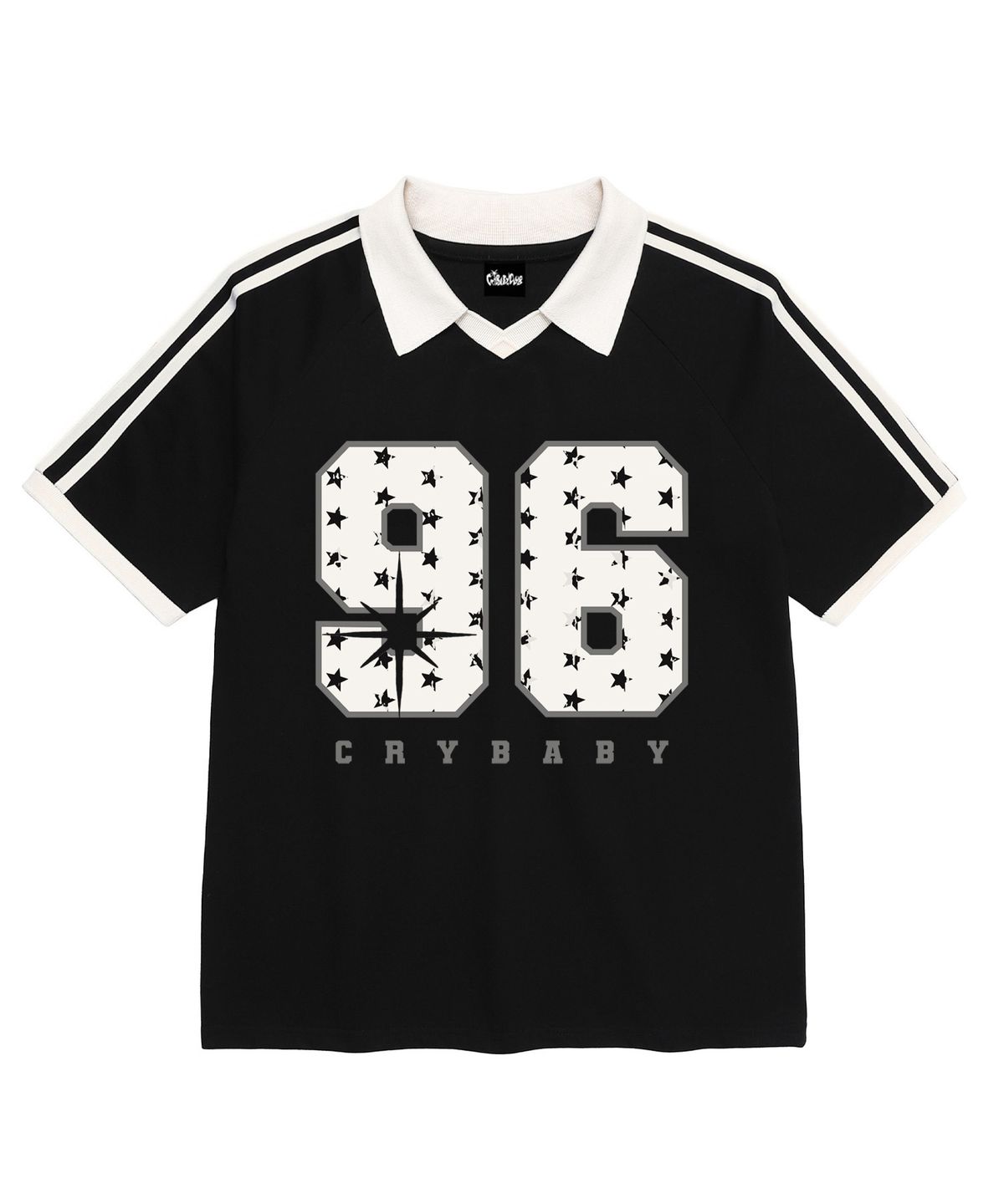 크라이베이비클럽(CRYBABYCLUB) 96스타패턴 카라 반팔티