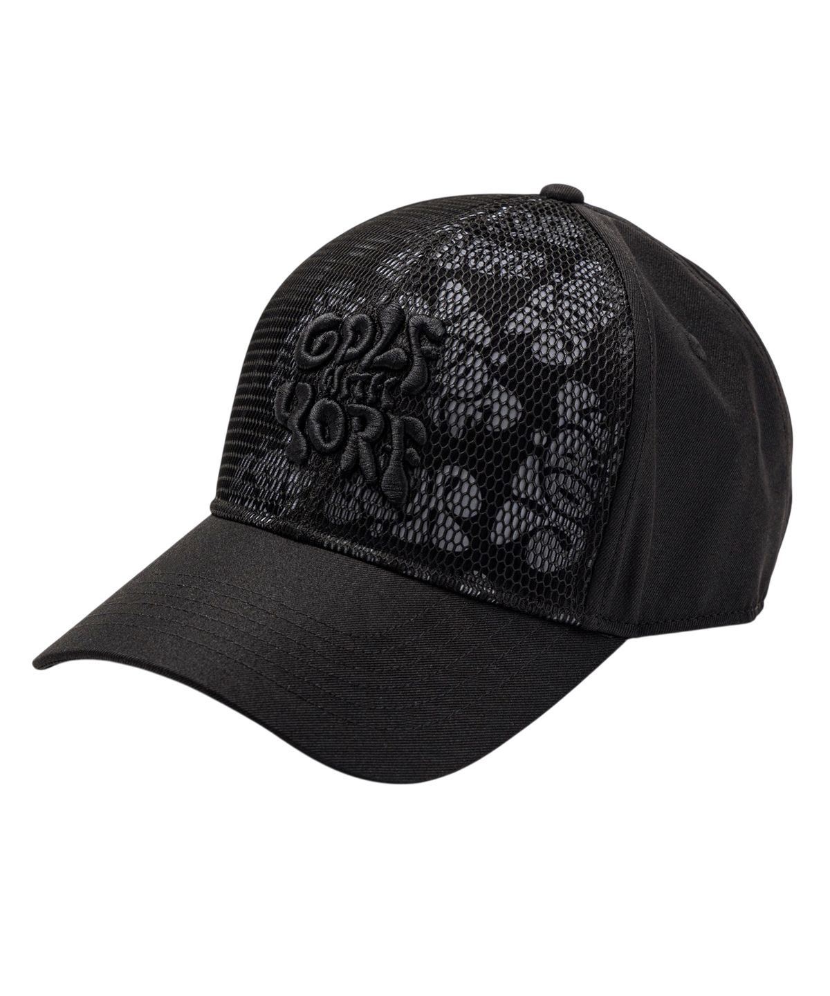 욜프(YORF) YORF BALL CAP MESH DETAIL BLACK 욜프 볼캡 매쉬디테일 블랙