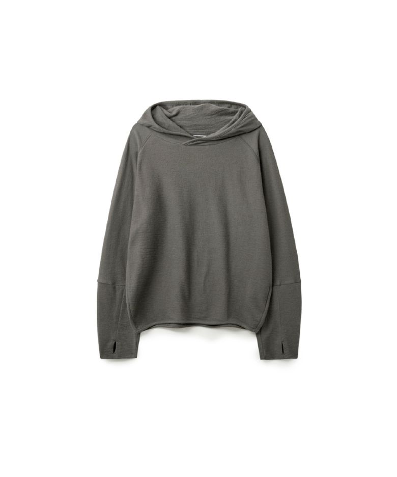 Layer Base Hoodie Moss Charcoal